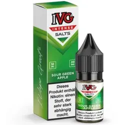 IVG Intense Sour Green Apple NicSalt Liquid 10ml / 20mg
