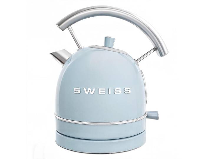Sweiss Wasserkocher Ktl6 Blau, Vintage, Metall, 20x27.5x23.5 cm, Kochgeschirr, Küchengeräte, Wasserkocher