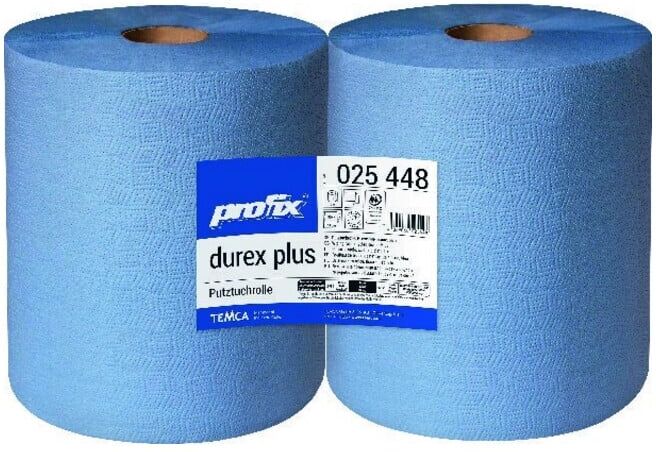 profix Putztuch durex plus L380xI360 env. mm bleu 3 couches, perforé 500 pièces/rl ; Temca (025448-01)