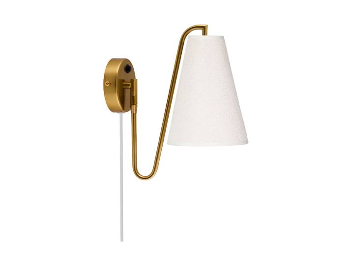 Design Wandlampe „Lou“ Bouclé Messing Globen Lighting