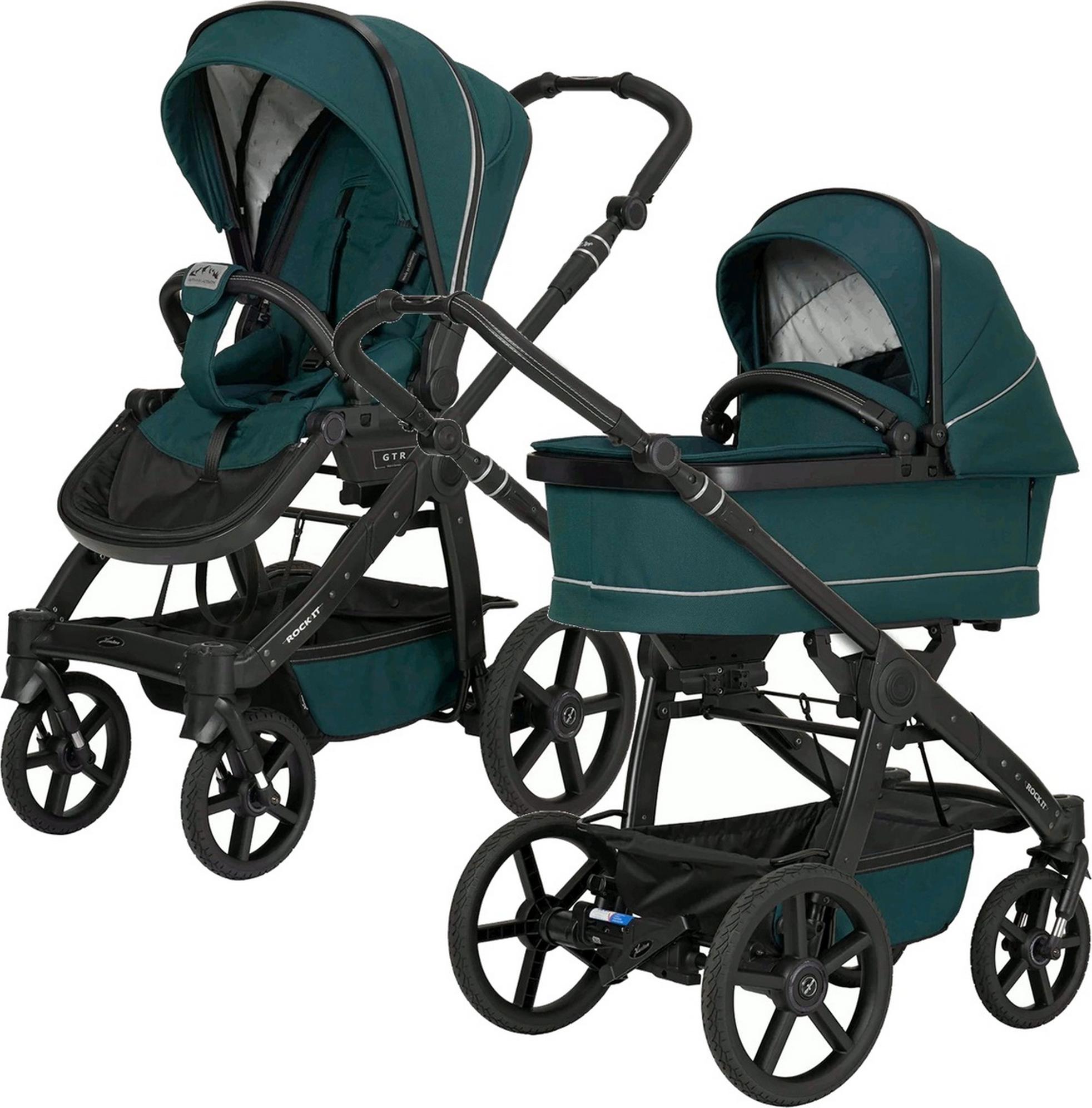 Hartan Kombikinderwagen Rock It Outdoor Set inkl. Babywanne premium leaf