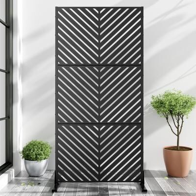 Dovelina Metal Privacy Screen Outdoor Privacy Screen Outdoor Privacy Panel - 72*35