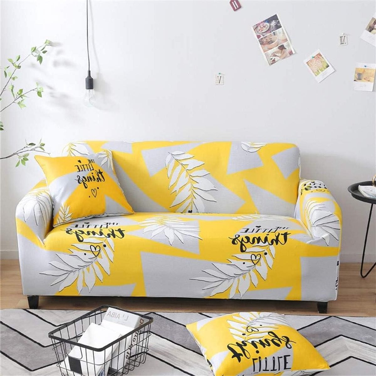 Elastische Sofahoes Geel - Antislip Bankbeschermhoes voor Meubels