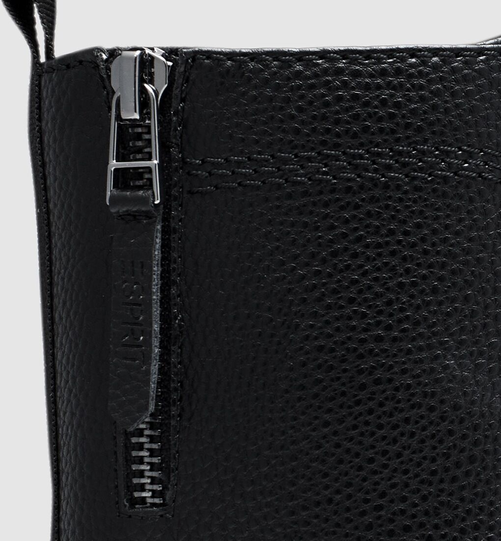 Schnürboots ESPRIT "LILLI", Damen, Gr. 37, Textil, schwarz, Lederimitat, Schuhe Schnürboots, Schnürstiefelette mit Ziereißverschluss an der Außenseite