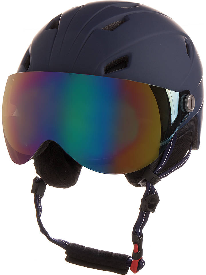 cmp Ski-/ Snowboardhelm in Dunkelblau/ Braun/ Bunt - L