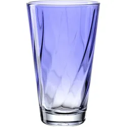 Trinkglas TWIST blau (DH 8x13 cm) - DH 8x13 cm