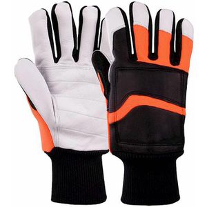 Hase Kettensägenhandschuhe Forest Master, Schnittschutzklasse 1, Ziegenleder, Größe 11/XXL