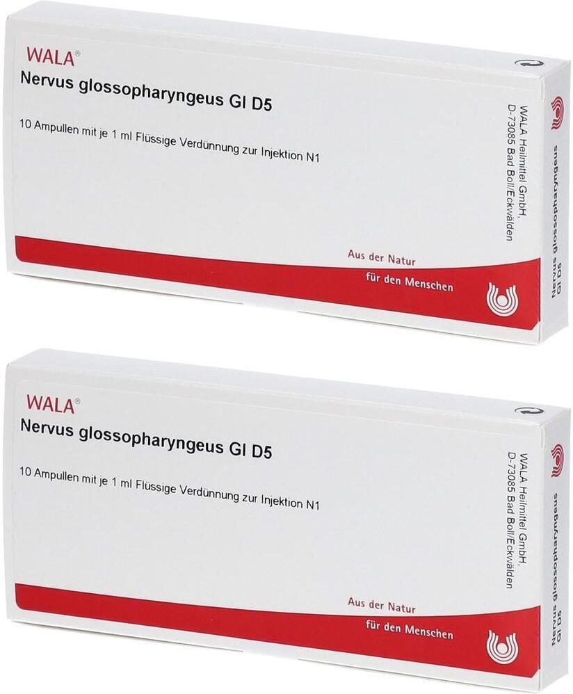 WALA Nervus Glossopharyngeus GL D 5 Ampullen 2x 2x10x1 ml