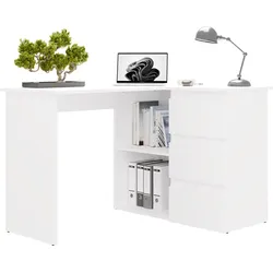 Schreibtisch NICEA RECHTS WEISS