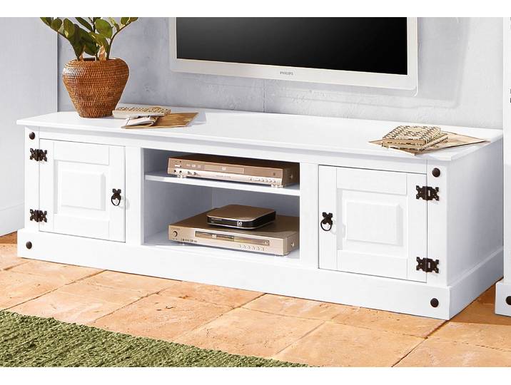 Lowboard OTTO HOME Mexico , weiß, B:160cm H:45cm T:45cm, Sideboards, Lowboard, Kommode, Breite 160 cm