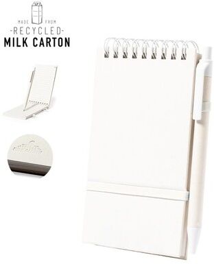 Cahier Publicitaire Heiwor carton de lait recyclé