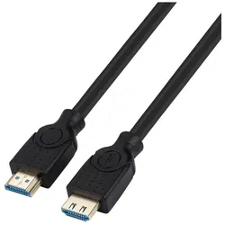 TTL HDMI-Kabel (Rastnasen) 5,0m, HDMI St./St. Ethernet, schwarz, HDMI Highspeed, Ethernet, UHD/4K fähig (5 m), Videokabel, Schwarz