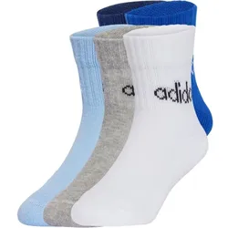 adidas Linear Ankle Freizeitsocken 5er Pack Kinder - blau/weiß/gr