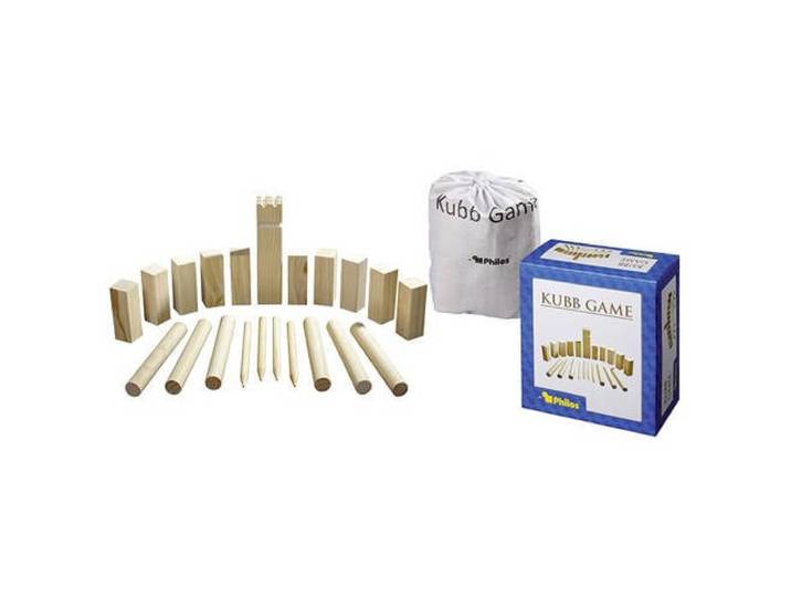 Philos Dennenhouten Kubb spel original