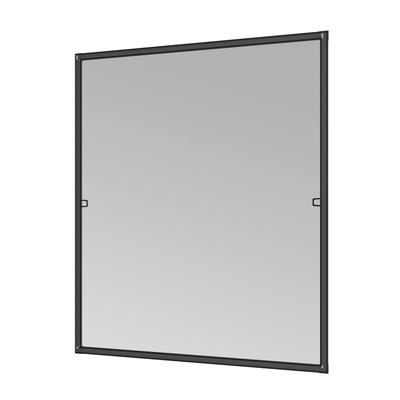 Insektenschutz-Fensterrahmen WINDHAGER "Plus, aus Fiberglasgewebe mit Alurahmen, Fliegengitter Rahmenfenster", schwarz (rahmen: anthrazit gewebe: anthrazit), B:12cm H:130cm, Insektenschutzgitter, Fliegengitter in weiß, anthrazit erhältlich,...