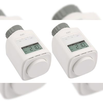 2 Stück IOIO HT 2000 Elektronischer Thermostat Heizkörperthermostat spart bis 30% Heizkosten