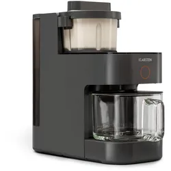Klarstein Marcia Nussmilchbereiter 300 - 1200 ml 360° Touch Wassertank Dunkelgrau