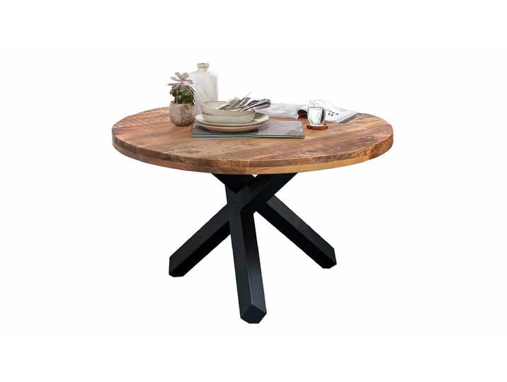 Esstisch Massivholztisch 110 cm rund Mango lackiert - EDUARDO