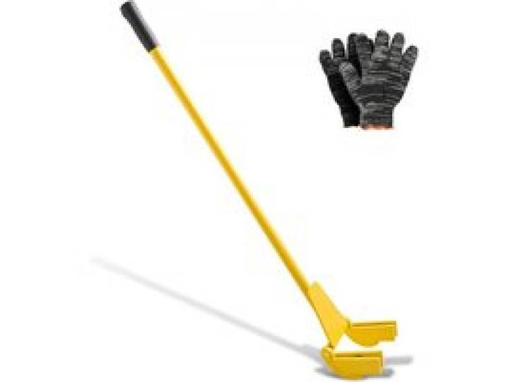 VEVOR Brecheisen 113 cm, Brechstange, 907 kg Belastbarkeit, Abbruch-& Hebelstange zum Entfernen von Terrassendielen, für Bodenbeläge, Rahmenkonstruktionen, Dächer, Verkleidungen & Trockenbauwände