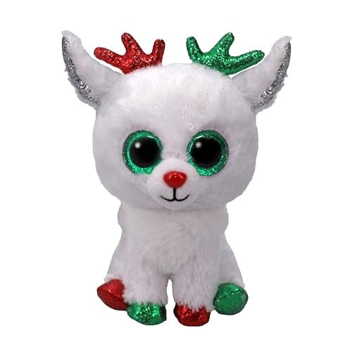 TY Beanie Boos Snowdrop Rendier met groene ogen - 15 cm