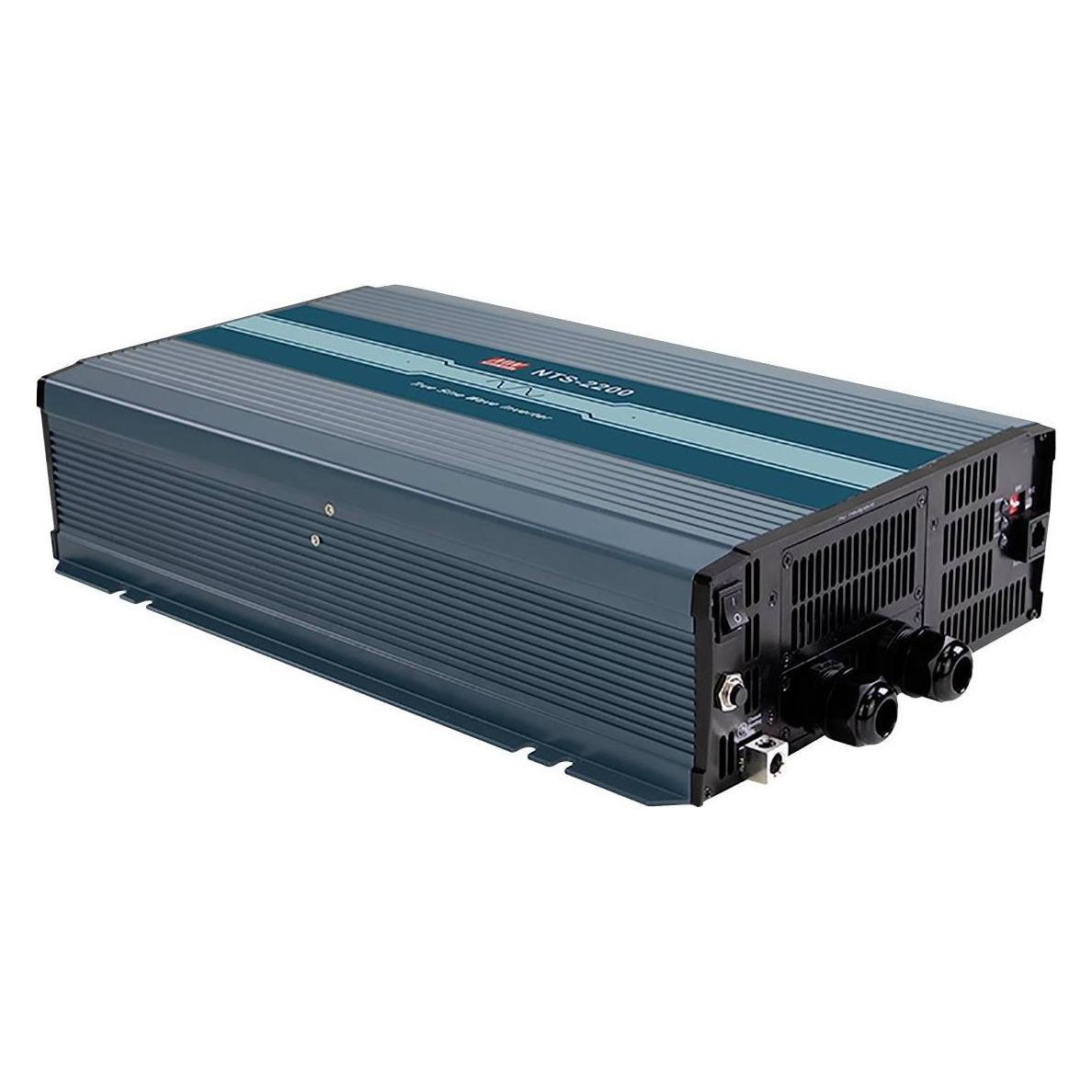 MeanWell NTS-2200-224EU - Wechselrichter Sinus 2200 W 24 V Schutzkontakt (NTS-2200-224EU)