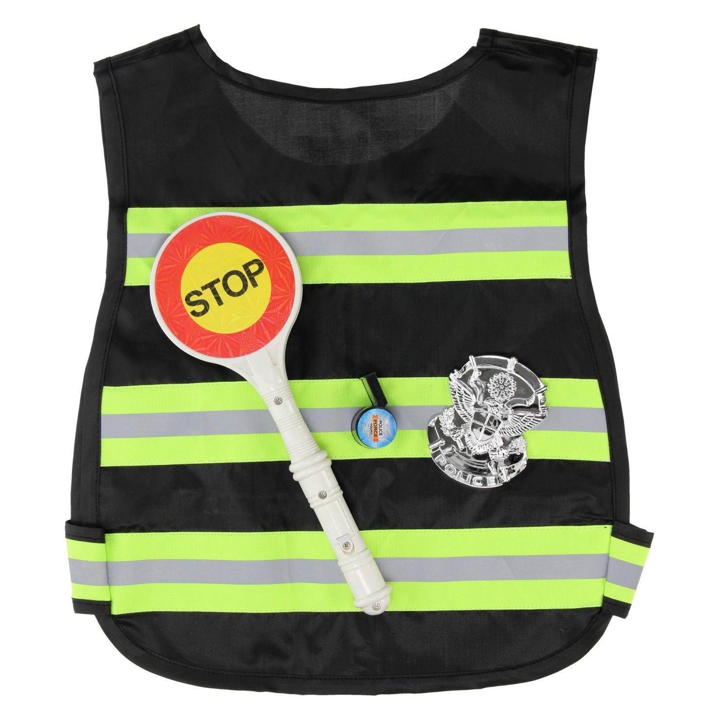 ToyFamily Polizei-Set mit Stoppschild & Pfeife, 3-tlg. (22566718)