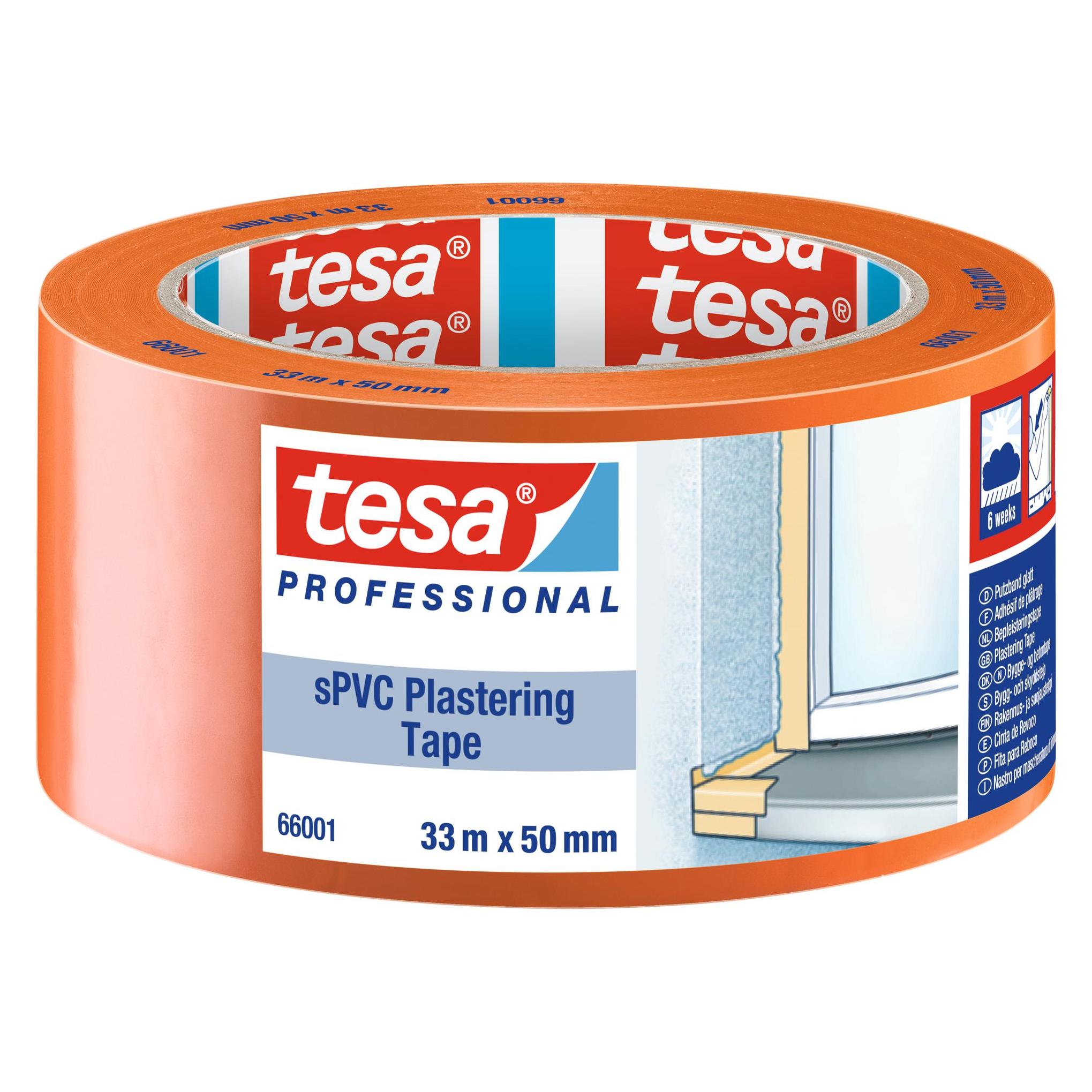 tesa sPVC Putzband glatt (50 mm) (66001-00001-00)