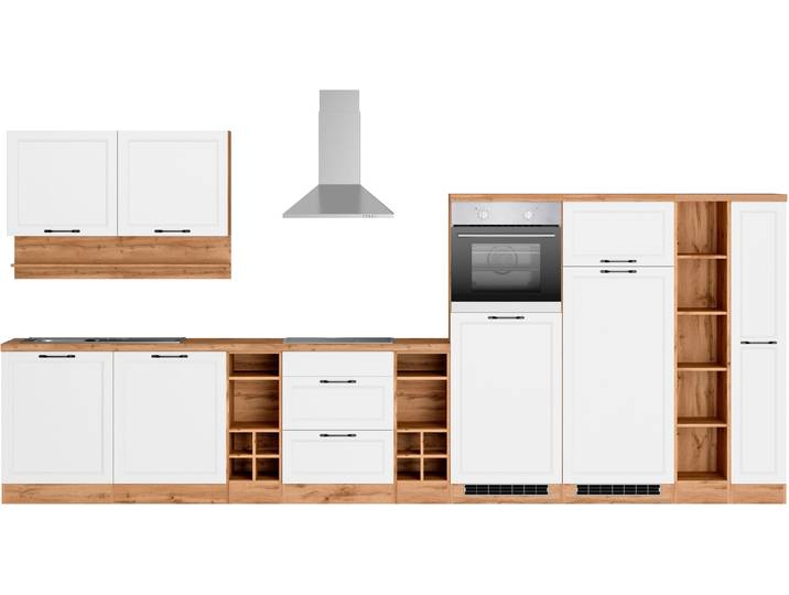 KOCHSTATION KS-Lana 420 cm breit, wahlweise mit oder ohne E-Geräte