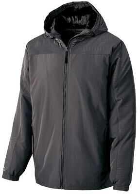 Holloway 229017 Bionic Hooded Jacket in Carbon/Black size 3XL   Polyester