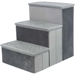 Trixie Treppe mit Stauraum (50 cm, Grau), Katzenbaum