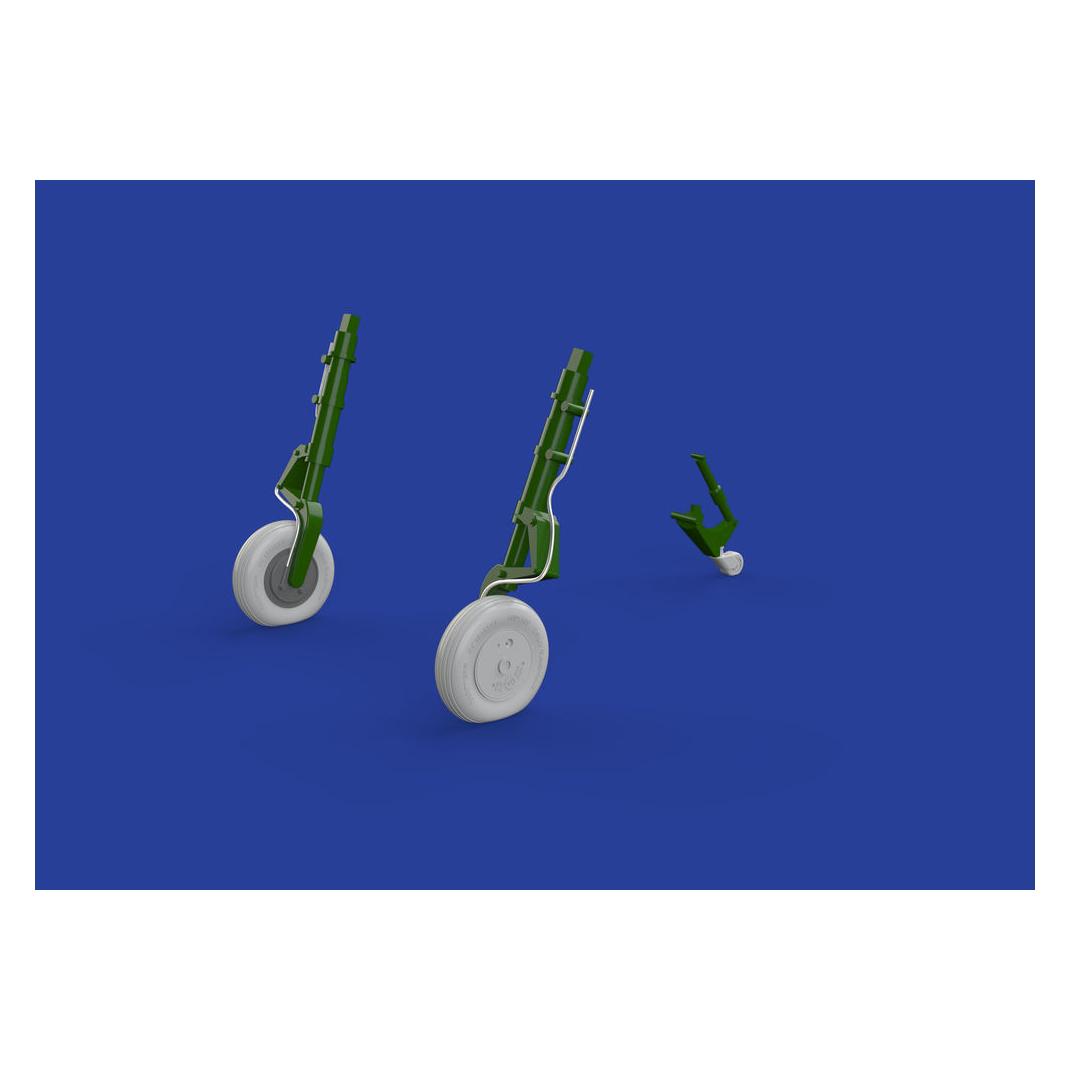 Eduard A6M5c Zero wheels for Hasegawa (632087)