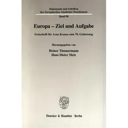 Europa - Ziel und Aufgabe., Fachbücher