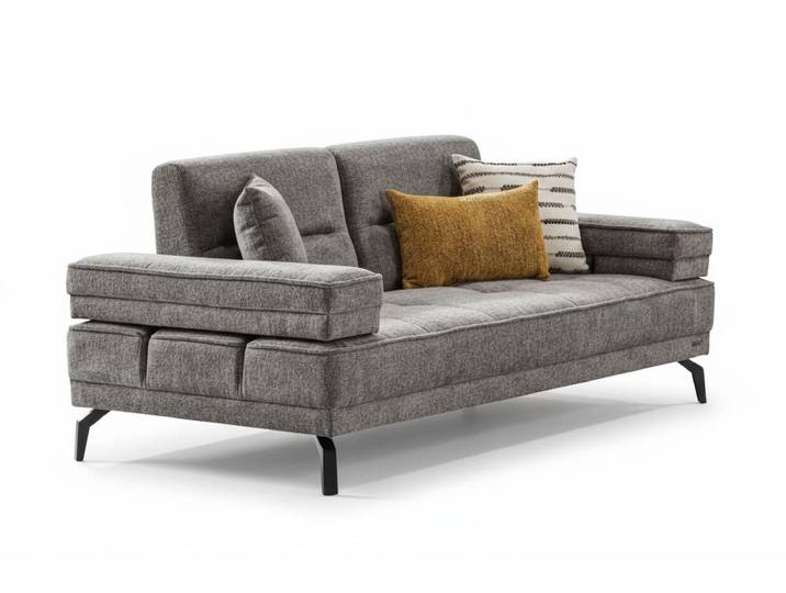 JVmoebel Polstergarnitur Schlafsofa 2Sitzer modern weich bequem schön edles Aussehen Metallfüße, (1-tlg), Made in Europa