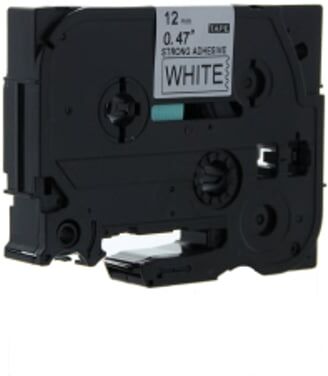 Q-Nomic TZe-S231 cinta súper adhesiva 12mm texto negro sobre blanco (8M)