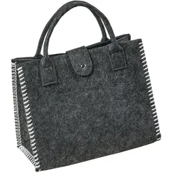 Filztasche mit Lasche - mehrfarbig