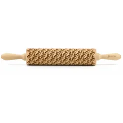 Teigrolle Pferde, groß, 43 cm, Nudelholz, Prägerolle, Muster, Motiv, Rolle, Buchenholz, 332740