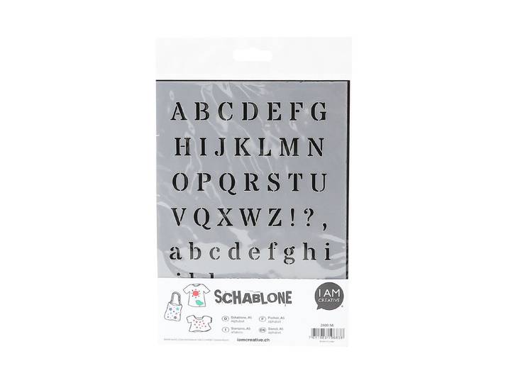 Schablone Alphabet, A5