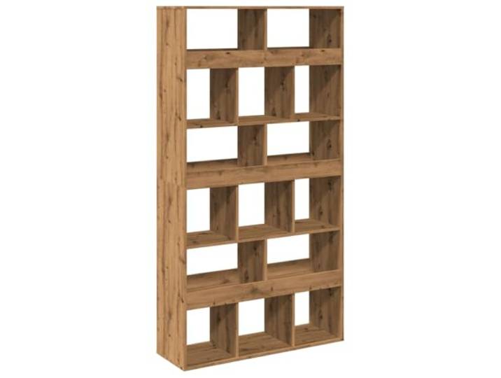 GHVBNMF Raumteiler Artisan-Eiche 100x33x187,5 cm Standregal Stilvolles Standregal mit 15 Fächern für Wohnzimmer und Büro. Bietet viel Stauraum für Bücher und Dekoration.