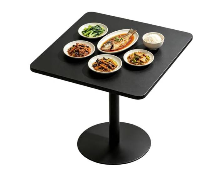 Moderner Esstisch mit stabilem Untergestell, Bartisch, Bistro-Cocktailtisch Hochtisch mit quadratischer Platte, Beistelltisch/Beistelltisch für Küche Café Restaurant Wohnzimmer(48x48x72cm)