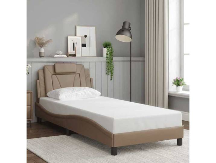 Cadre de lit Viana sans matelas cappuccino 80x200 cm similicuir poids:23.4 kg 20906