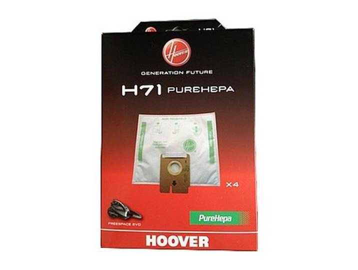 Sacs Microfibres Par 4 H71 35601069 Pour Aspirateur Hoover