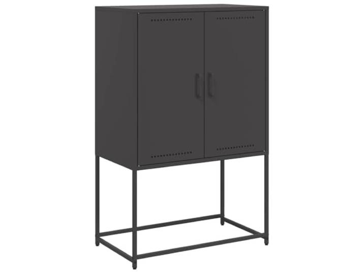 HEFZGDB Wohnzimmer Schrank Industrie-Look: Robustes Highboard mit 4 Fächern und Stahlgestell, Stabiles Highboard mit Wandhalterung im Industrie-Stil für Ordnung