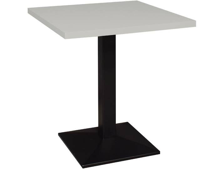Mäusbacher Big Bistro Metall Quadrat-Säulengestell, eckige Platte BHT 70x75x70 cm