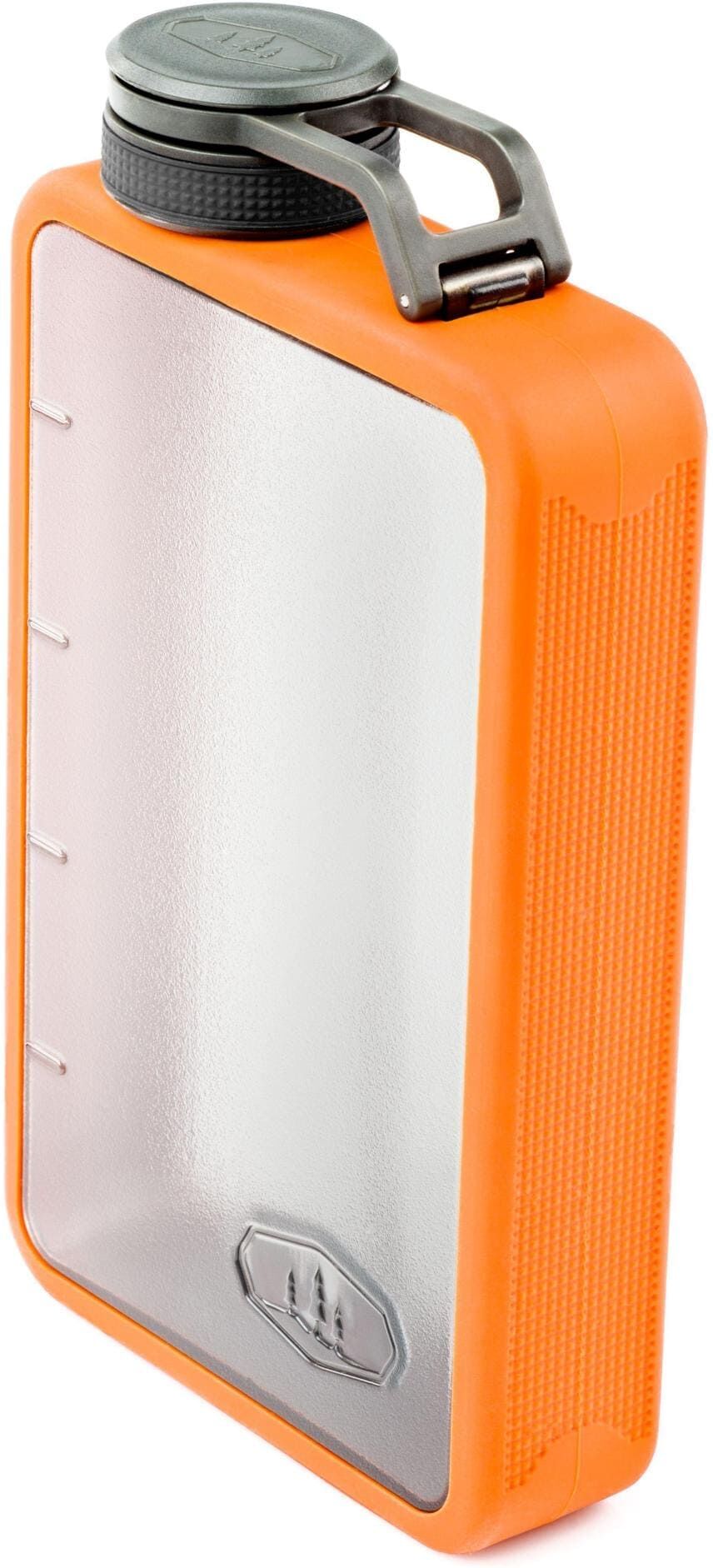 Trinkflasche GSI OUTDOORS "Flask 10 OZ Orange", bunt, Trinkflaschen, 290ml, Silikon, Trinkflasche, H:16,51cm bunt 290ml