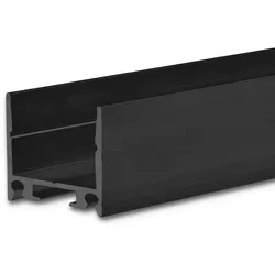 ISOLED LED Aufbau-/ Leuchtenprofil HIDE SINGLE, Aluminium, 200cm, Schwarz ISO-114798
