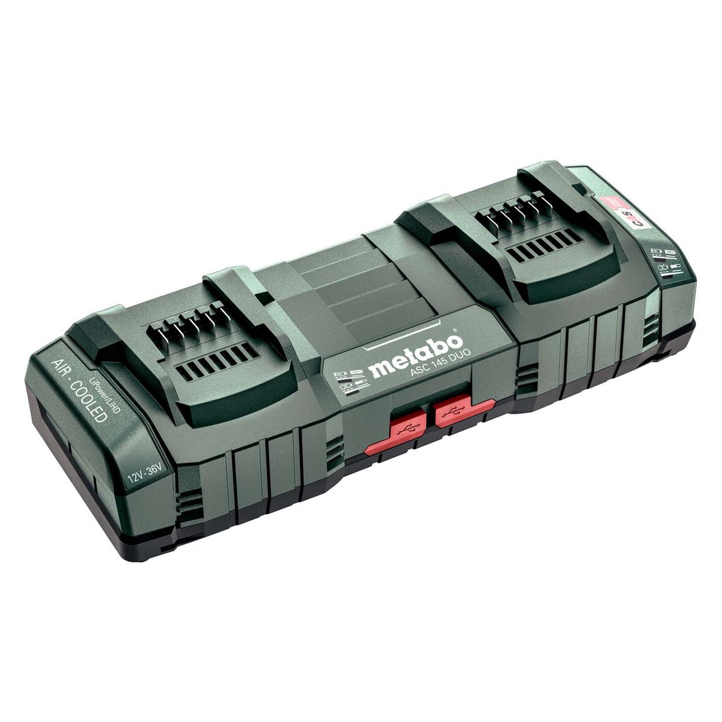 Metabo Doppel-Schnellladegerät ASC 145 DUO Air Cooled (627495000)