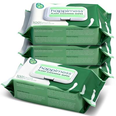 happimess, Essential Oil Plant Cleaning Wipes Remove Dust and Restore Leaf Shine