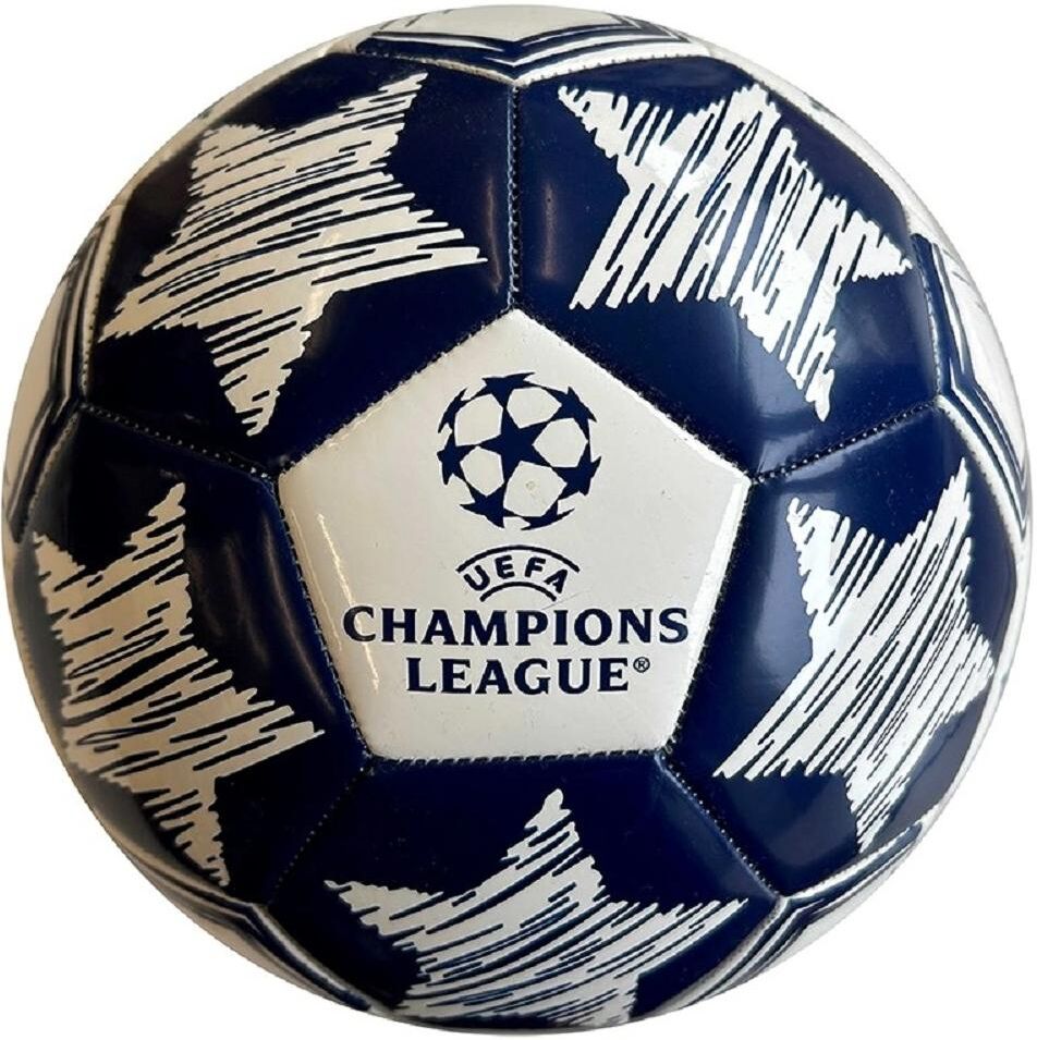 Fussball "Tramondi Sport Champions League - Grösse 5", weiss (weiß), Bälle, 400 g, Thermoplastisches Polyurethan (TPU), Fussball weiß 400 g