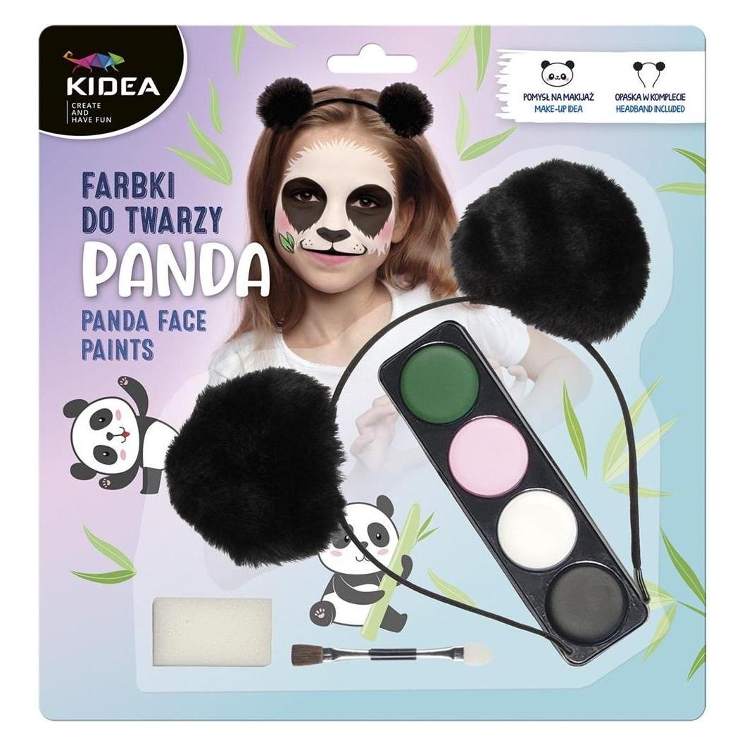 Derform Gesichtsfarben-Set mit Panda-KIDEA-Stirnband (43093802)