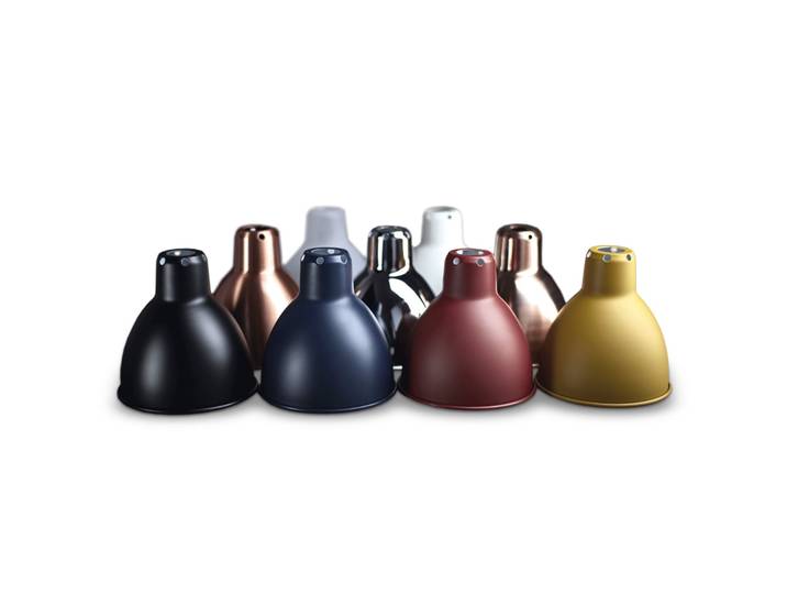 Lampe Gras Lampenschirm XL, rund, Ø22 cm, rohkupfer – DCW - Metall